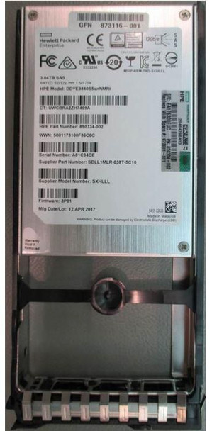 Hewlett Packard Enterprise 872801-001 3.84TB SSD SFF SD 872801-001