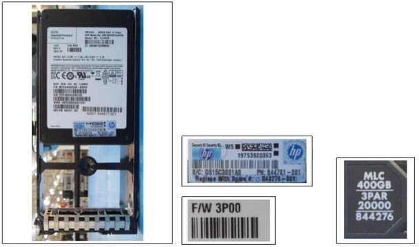 Hewlett Packard Enterprise 844276-001 DRV 400GB SSD SAS MLC SFF XCSM 844276-001