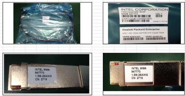 Hewlett Packard Enterprise 841895-001 COPPER CABLE1.5M 100GB QSFP28 841895-001