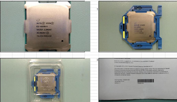 Hewlett Packard Enterprise 852380-001 CPU BDW E5-4650V4 14C 2.2GHZ 852380-001