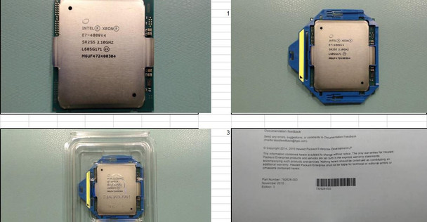 Hewlett Packard Enterprise 858200-001 CPU BDW E7-4809V4 8C 2.1GHZ 858200-001