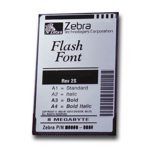 Zebra 77842 Kit Font Pack. Full English. 77842
