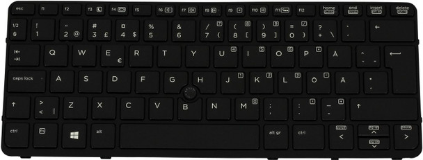 HP 730541-B71 Keyboard BACKLIT  SE/FI 730541-B71