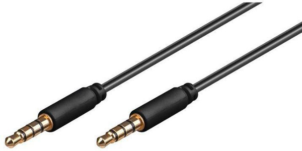 MicroConnect IPOD017 3.5mm 4-pin 1.5m M-M Black IPOD017