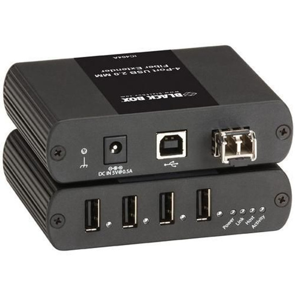 Black Box IC404A-R2 4 PORT USB 20 MM FIBER IC404A-R2