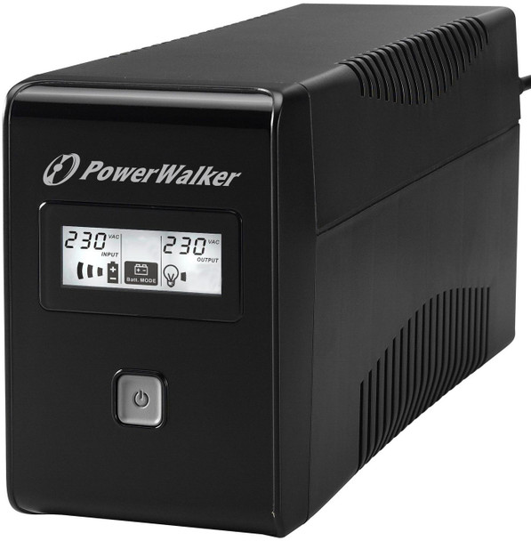 PowerWalker 10120044 VI 850 LCD FR UPS 850VA/480W. 10120044