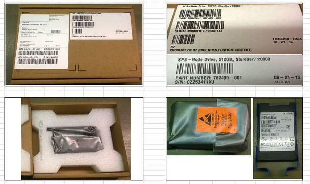 Hewlett Packard Enterprise 782409-001 NODE DRIVE 512GB STORESERV 782409-001