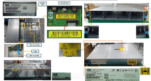 Hewlett Packard Enterprise 530834-001 Chassis. M6412 Disk Shelf 530834-001