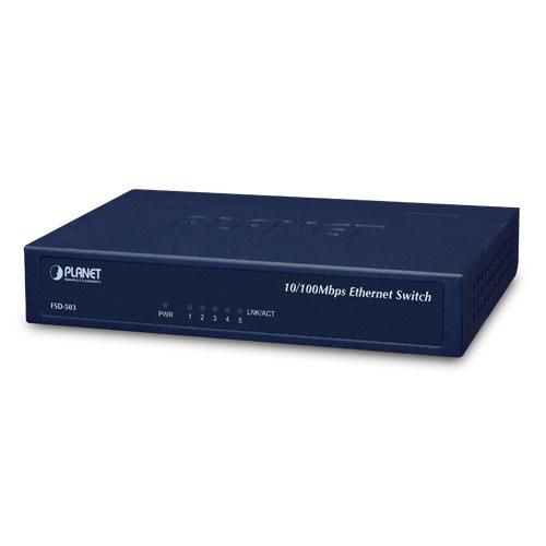 Planet FSD-503- 5-P 10/100Mbps Fast Ethernet FSD-503-UK