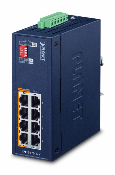 Planet IPOE-470-12V IP30 Industrial 4-port IPOE-470-12V