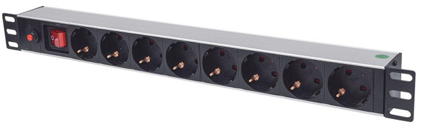 Intellinet 713986 19" 1U Rackmount 8-Output 713986