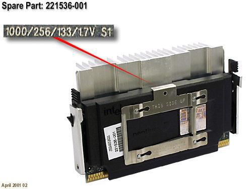 Hewlett Packard Enterprise 221536-001 PROC.1GHZ/133 SECC2.B-0 221536-001