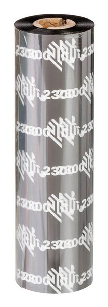 Zebra 02300BK13145 Ribbon. wax. 131mm x 450m 02300BK13145
