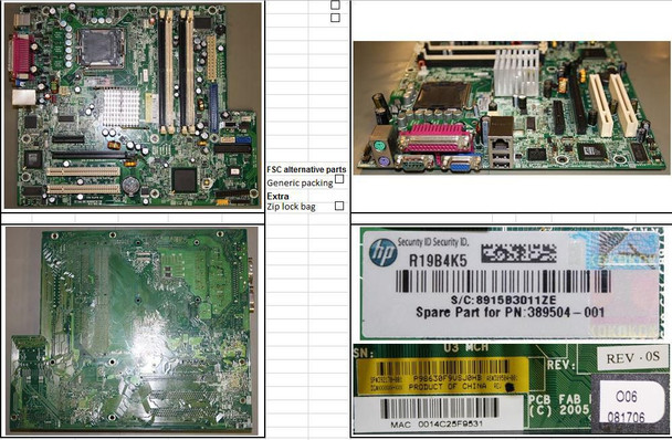 Hewlett Packard Enterprise 392170-001 System board 392170-001