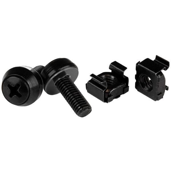 StarTech.com CABSCREWM6B 50 PKG M6 SCREWS & CAGE NUTS CABSCREWM6B