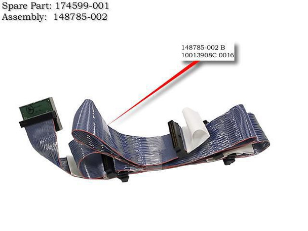 HP 174599-001-RFB 4-Device Lvd Ultra3 SCSI Cable 174599-001-RFB