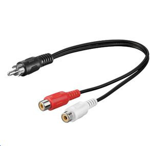 MicroConnect AUDC02 RCA - 2xRCA 0.20m M-F AUDC02