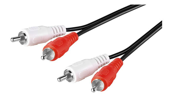 MicroConnect AUDCC025 2xRCA - 2xRCA 2.5m M-M AUDCC025