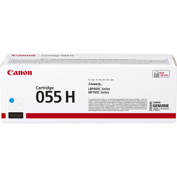 Canon 055Hc Cyan High Capacity Toner Cartridge 5.9K Pages - 3019C002 3019C002