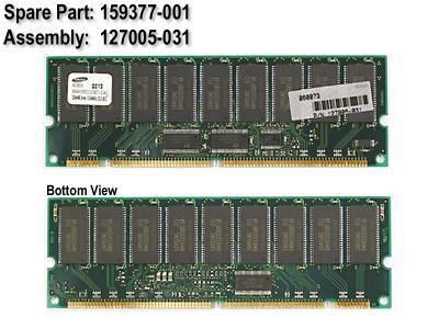 Hewlett Packard Enterprise 159377-001 256MB.133MHz ECC SDRAMbuffered 159377-001