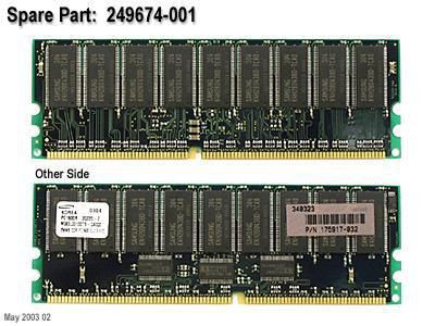 Hewlett Packard Enterprise 249674-001 MEM MOD.SDRAM.256MB 249674-001