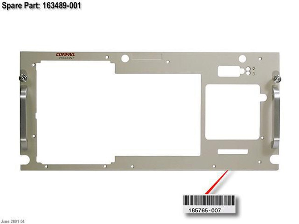 Hewlett Packard Enterprise 163489-001 BEZEL.FRONT RACK 163489-001