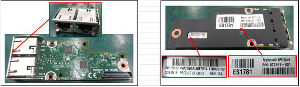 Hewlett Packard Enterprise 872161-001 SPS-PCA MLOM GEN3 2P 1GBE BT 872161-001