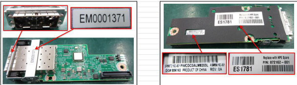 Hewlett Packard Enterprise 872162-001 SPS-PCA MLOM GEN3 2P 10GBE 872162-001