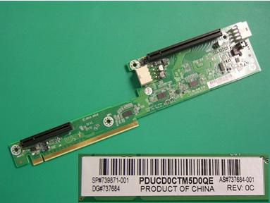 Hewlett Packard Enterprise 739871-001 Board Pe3 2U 24X Riser Ivb 739871-001