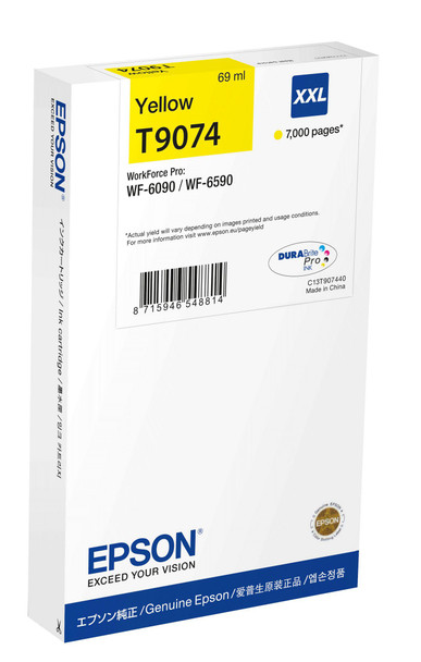 Epson C13T90744N Wf-6Xxx Ink Cartridge Yellow C13T90744N