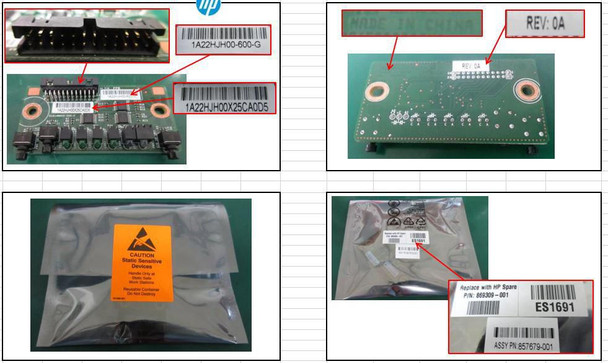 Hewlett Packard Enterprise 869309-001 SPS-FRONT PANEL CONTROL 869309-001