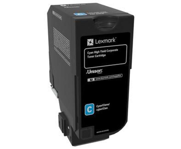 Lexmark 74C2HCE Toner Cyan 74C2HCE