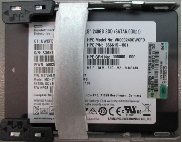 Hewlett Packard Enterprise P00908-001 SSD 240GB 6G SFF SATA RI PLP P00908-001