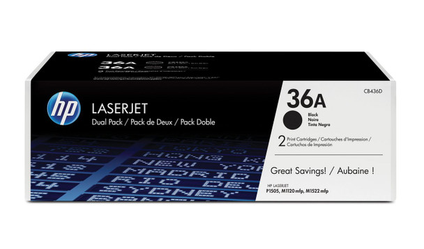 HP CB436AD Toner Black *2-pack* CB436AD