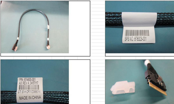 Hewlett Packard Enterprise 878323-001 SAS 12G RISER TO BP 670MM 878323-001