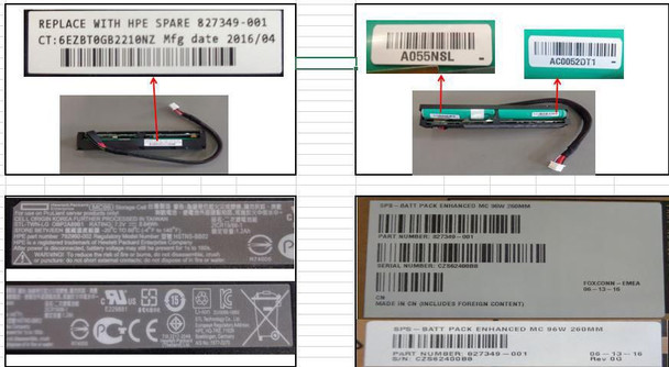 Hewlett Packard Enterprise 827349-001-RFB Battery pack Megacell 260mm 827349-001-RFB