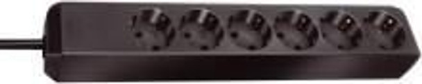 Brennenstuhl 1159400015 Eco-Line 6 AC outlets Black 1159400015