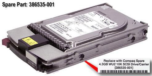 Hewlett Packard Enterprise 386535-001 HotSwap 4GB.10K.WU2 SCA 386535-001