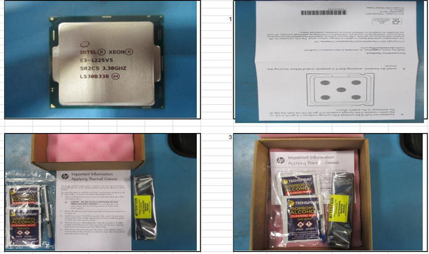 Hewlett Packard Enterprise 839316-001 Intel Xeon E3-1225 v5 839316-001