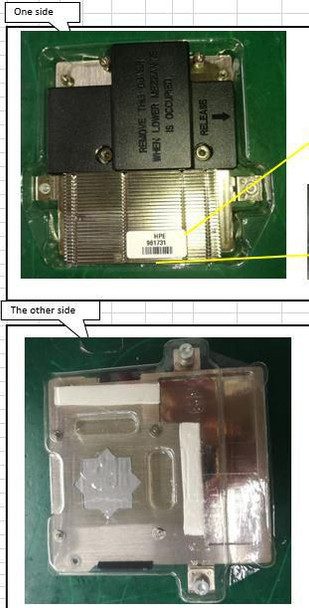 Hewlett Packard Enterprise 871014-001 SPS-HEATSINK MXM-B MEZZ W/BP 871014-001