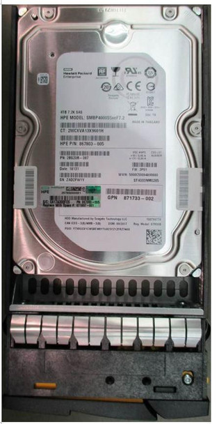 Hewlett Packard Enterprise 871857-001 DRV 4TB HDD SAS6G LFF 871857-001