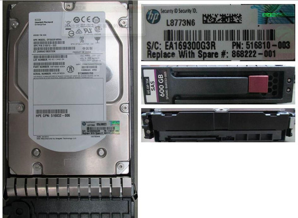 Hewlett Packard Enterprise 868222-001 HDD 600GB 3.5 " 15K RPM 868222-001