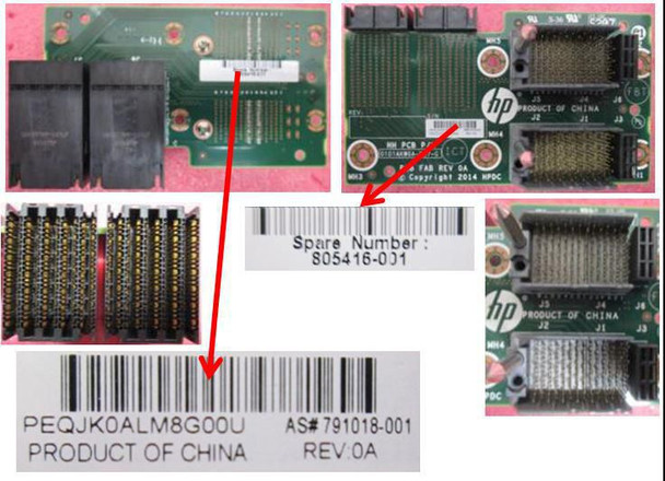 Hewlett Packard Enterprise 805416-001 UPLINK PASS THRU BOARD 805416-001