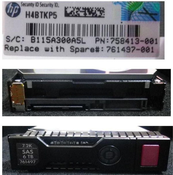 Hewlett Packard Enterprise 761497-001-RFB 6TB hot-plug 761497-001-RFB