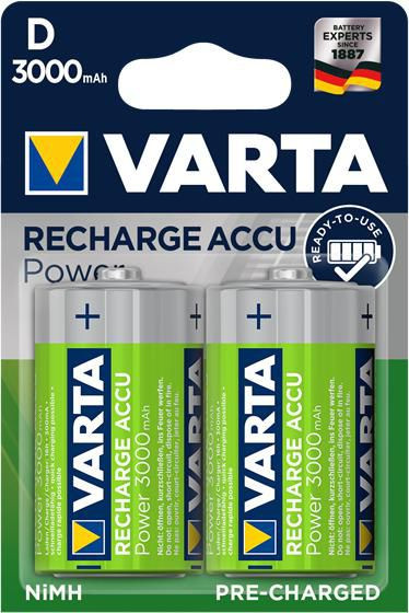 Varta 56720101402 1x2 Power Accu D 3000 mAh 56720101402