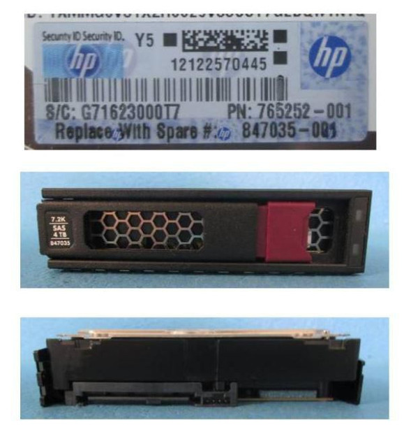 Hewlett Packard Enterprise 847035-001 DRV HDD 4TB 12G 7.2K 3.5 SAS 847035-001