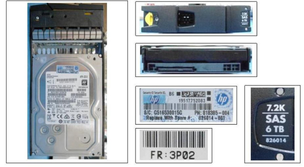 Hewlett Packard Enterprise 826014-001 DRV 6TB HDD SAS 7.2K LFF NL 826014-001