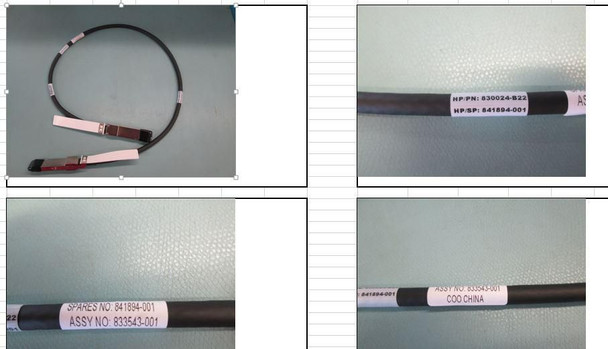 Hewlett Packard Enterprise 841894-001 COPPER CABLE1M 100GB QSFP28 841894-001