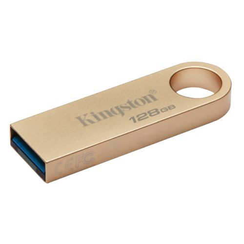 Kingston 128Gb Datatraveler Se9 G3 Memory Pen Usb 3.2 Gen1 Type-A Metal Gold Cas DTSE9G3/128GB