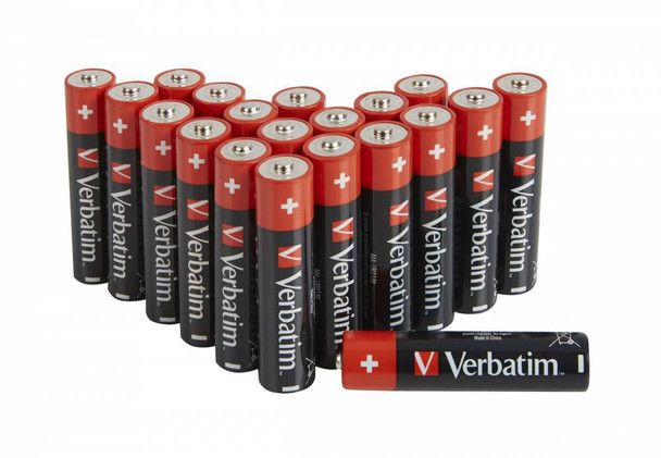 Verbatim W125883313 ALKALINE BATTERY AAA 20 PACK 49876